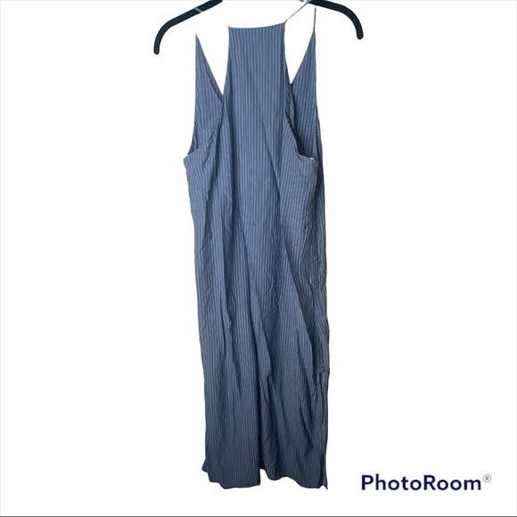 FAITHFULL THE BRAND x REVOLVE Blue White Stripe Blue Blanc Midi Dress Size 4/S - Picture 9 of 14
